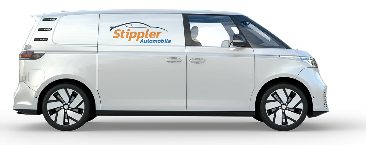 Freigestellter weißer Lieferwagen von Automobile Stippler